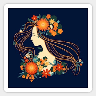 Flower Maiden Sticker